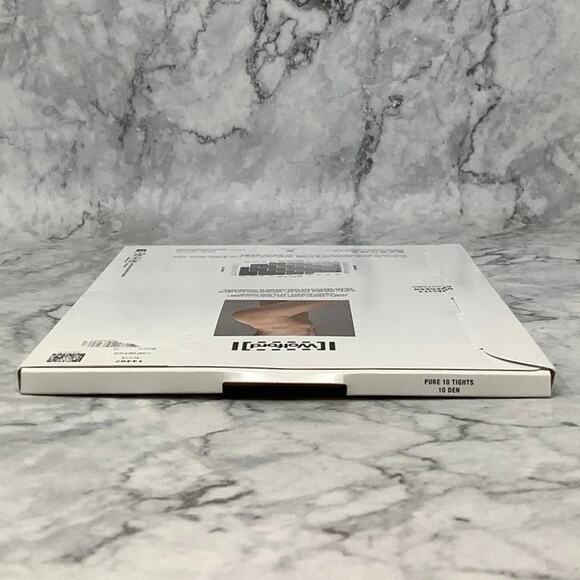 Wolford Womens Size Small Caramel Pure 10 Tights Ultra Sheer Bonded Seam D8-2 - Picture 6 of 8